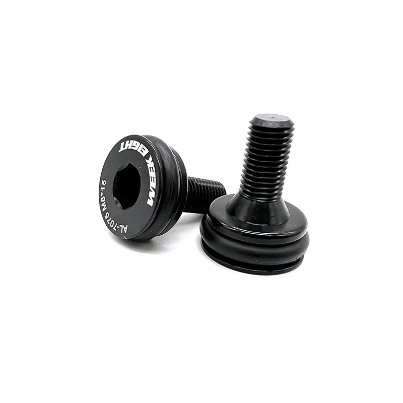 Bike Bottom Bracket Bolts M8x15mm Waterproof Square Hole BB Screws Pair