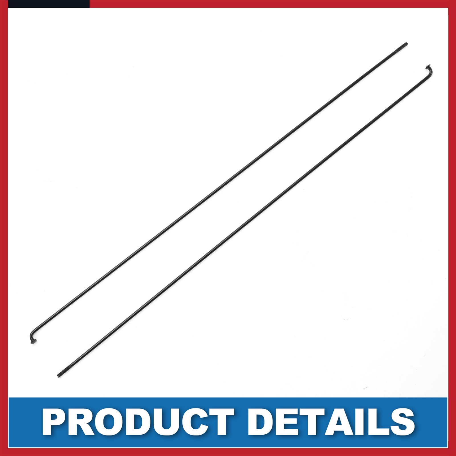 Bike Bicycle Spokes 14G 285MM Mountain Bike Spokes steel Black 36 Pcs