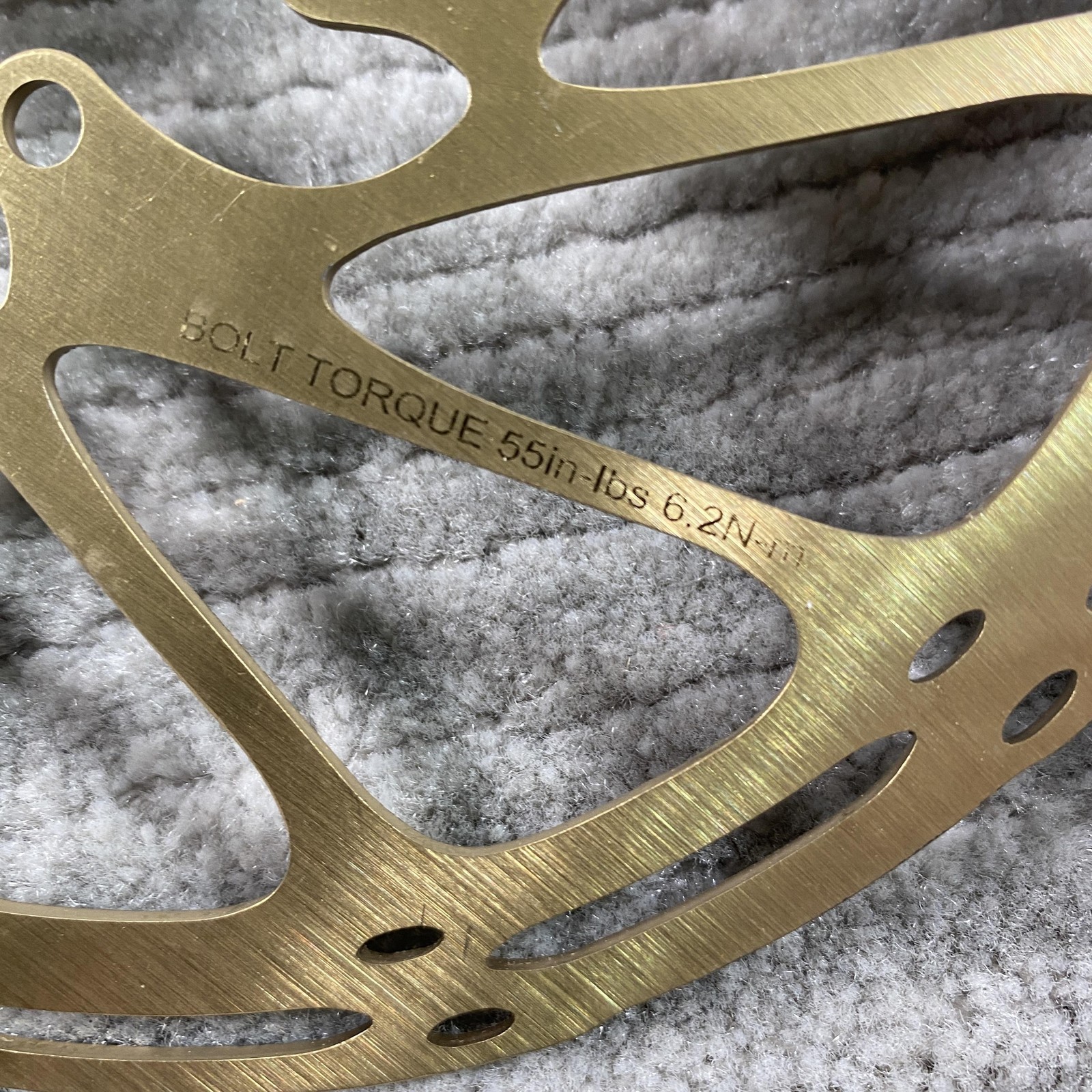 SRAM CenterLine Disc Brake Rotor 180mm 6-Bolt Gold Steel MTB Road Bike