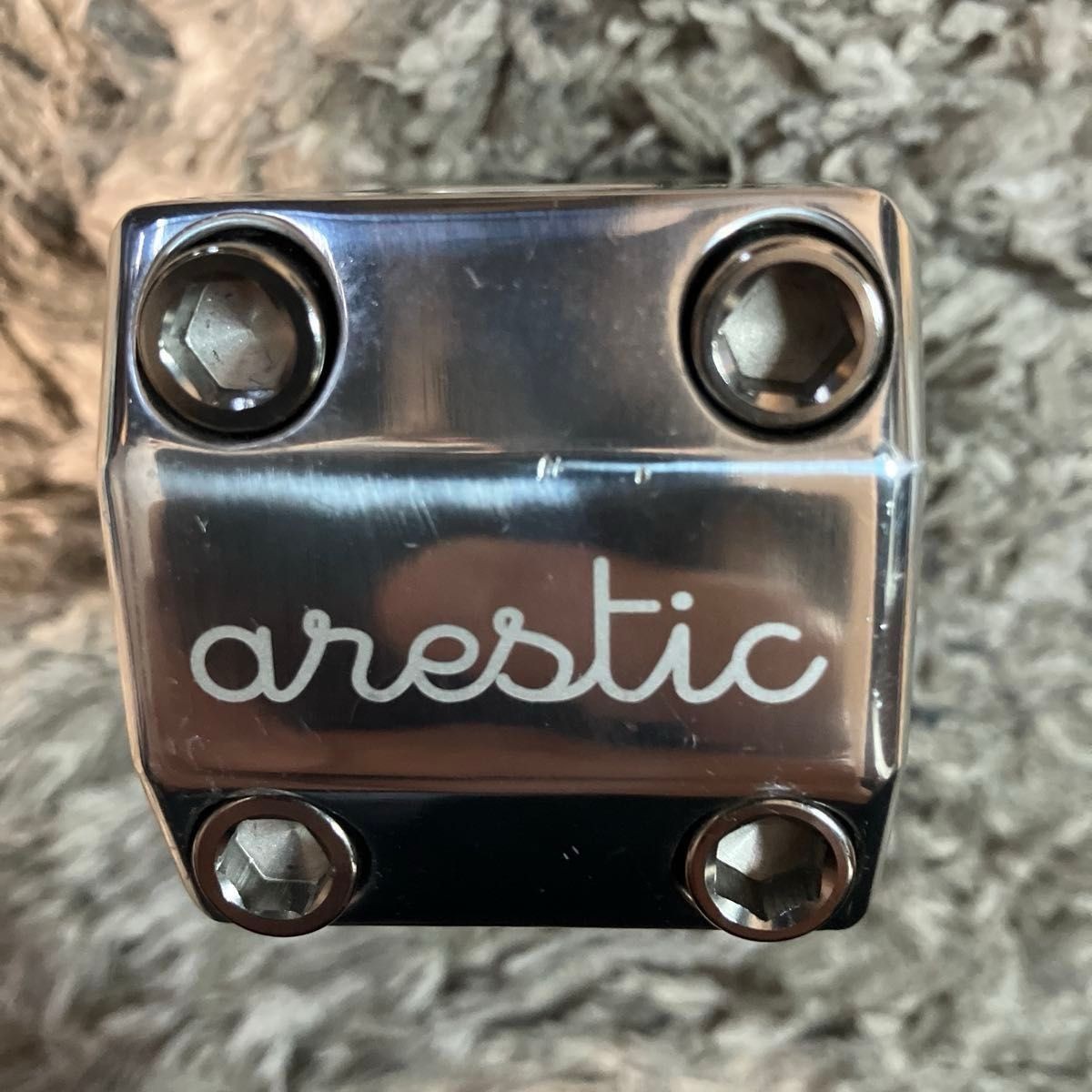Arestic AG Stem BMX Titanium Bolt 30mm Reach Polished Used