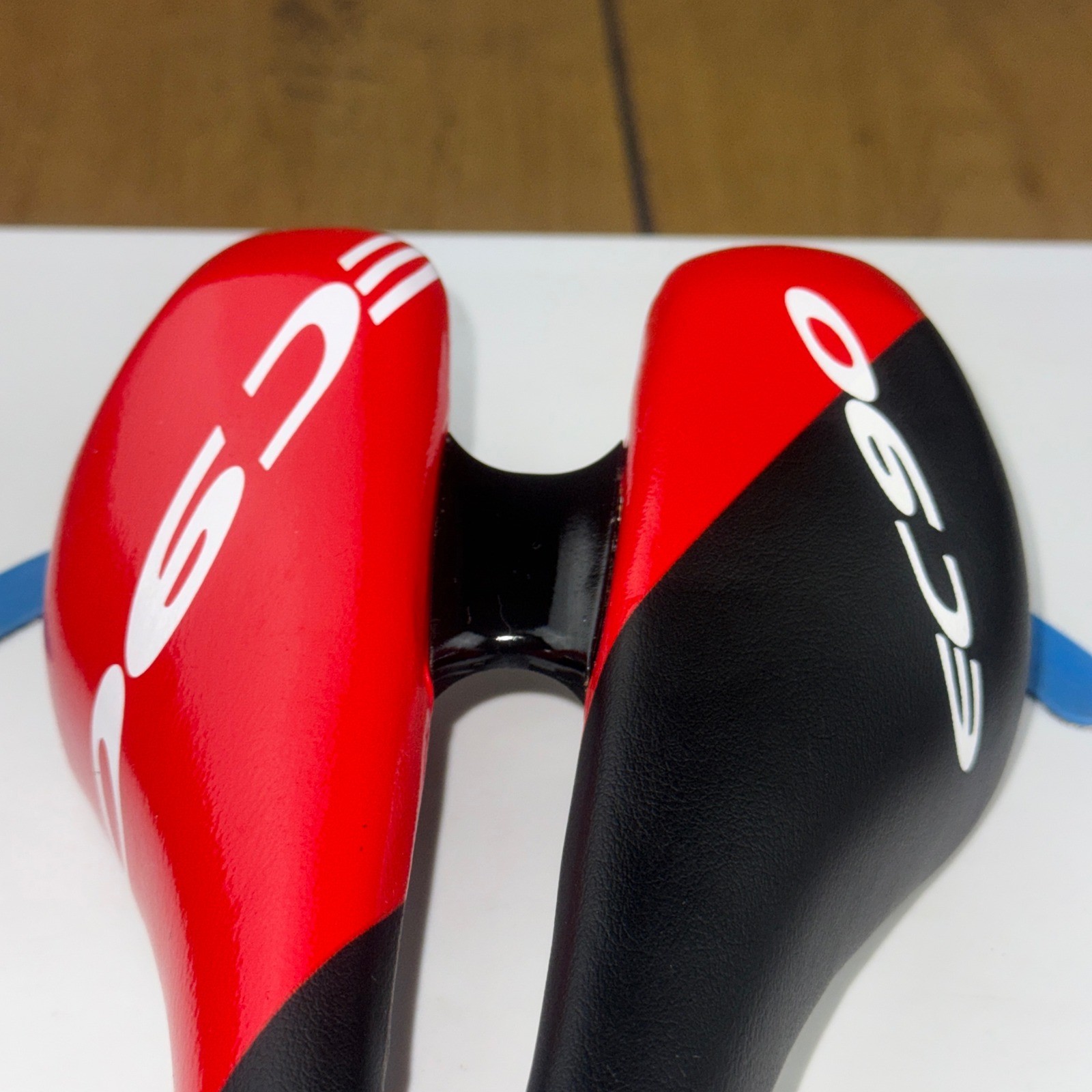 EC90 EVO Bicycle Saddle Red Black Cr-Mo Rails Ergonomic Road MTB Bike Seat