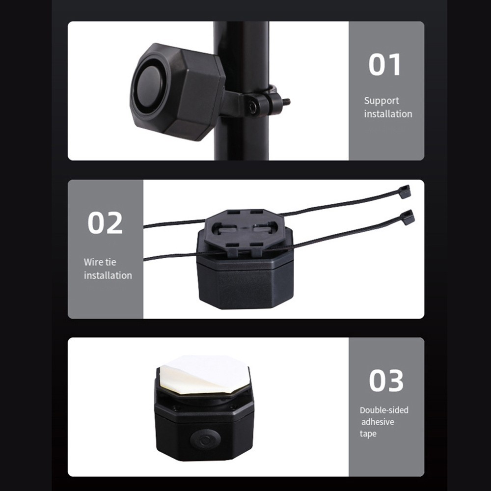 Anti-Theft Device for Bicycle E-Bike Scooter With 3 Volume Levels 7 Sensitivity
