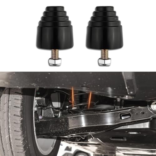2PCS Suspension Bump Stop, Rear Leaf Spring Bumpers, Bump Stops Kit with Nuts,