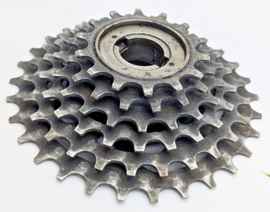 SUNTOUR PERFECT JAPAN 6 speed freewheel 14 TOOTH 30 TOOTH RATIO WIDE TOURING
