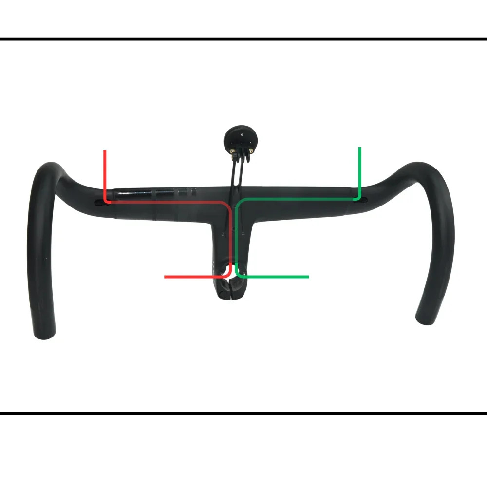 T1000 Carbon Fiber Road Bike Handlebar -8 Degree 28.6mm Steerer Drop Bar