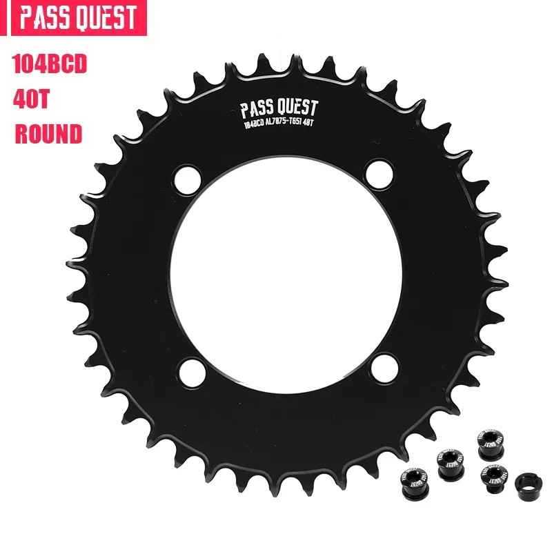 104BCD Mountain Bike Road Bike Narrow Wide Round Chainring 32-48T Chainwheel