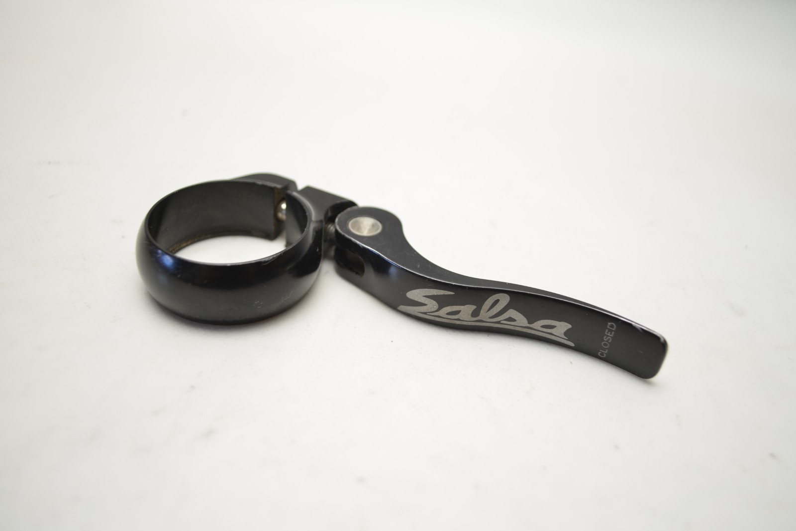 SALSA BICYCLE 35.0 MM QUICK RELEASE BLACK SEAT TUBE CLAMP BINDER