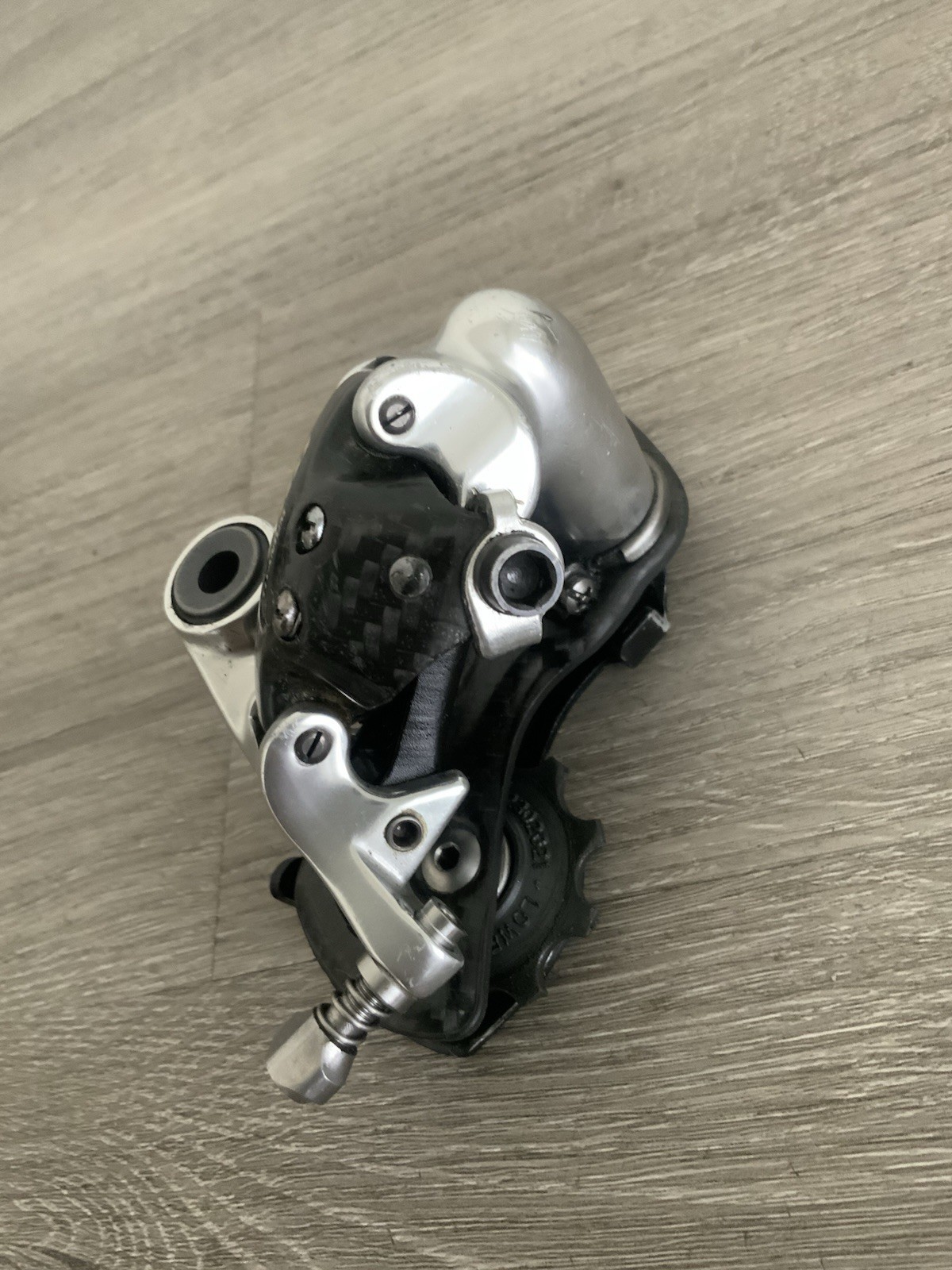 CAMPAGNOLO RECORD TITANIUM REAR DERAILLEUR CARBON TITANIUM 10 OR 9 SPEED