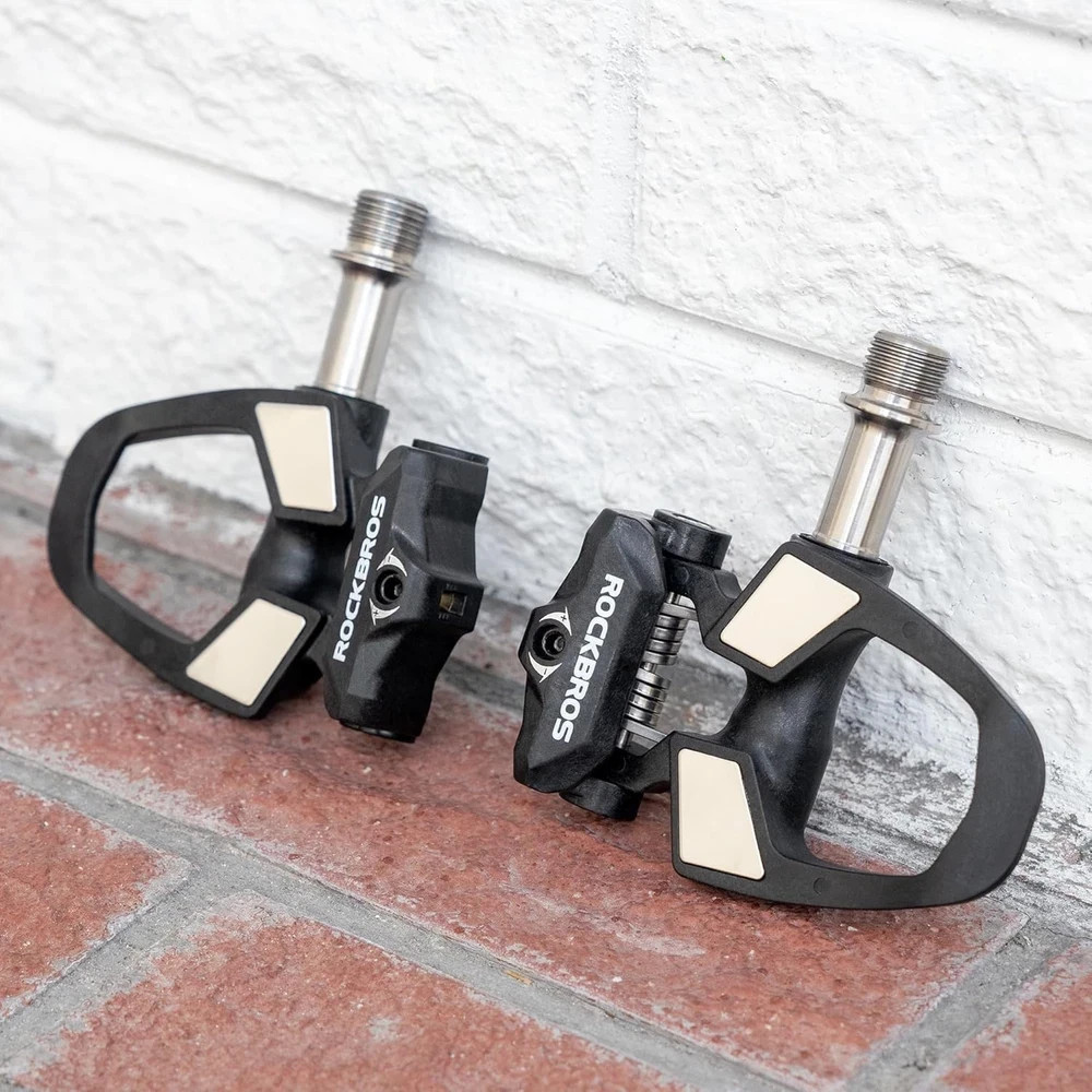 SPD-SL Compatible Road Bike Pedals–Only 90G Ultralight Clipless Pedals (180G/Pai