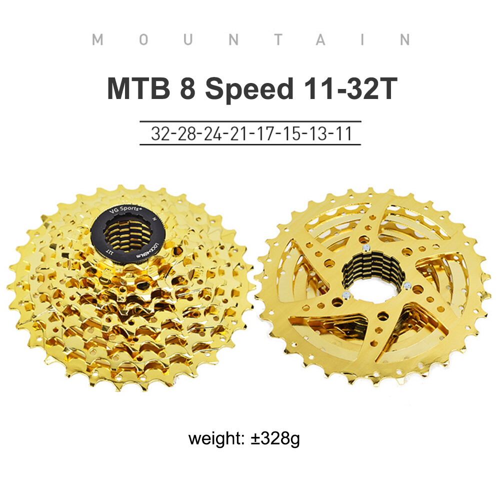 VG SPORTS 8/9/10/11 Speed Bike Cassette Gold Fit For SRAM SHIMANO 28 32 36 42T