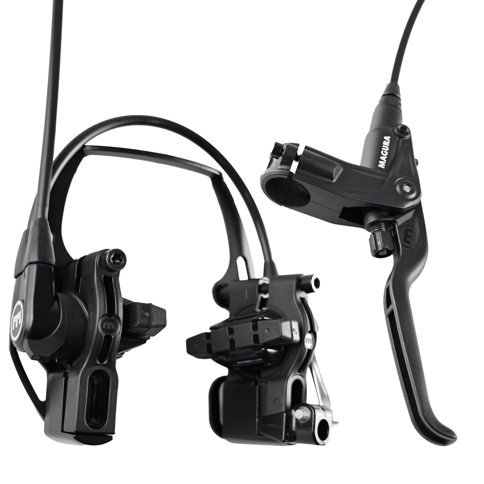 Magura HS22 Hydraulic Rim Brakes 3-Finger Lever Brake Set (F-900mm+R-2000mm)