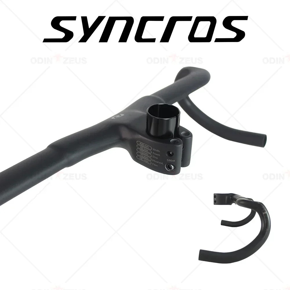 Carbon Gravel Road Bike Integrated Drop Bar -6 Degree Full Internal Cable Di2