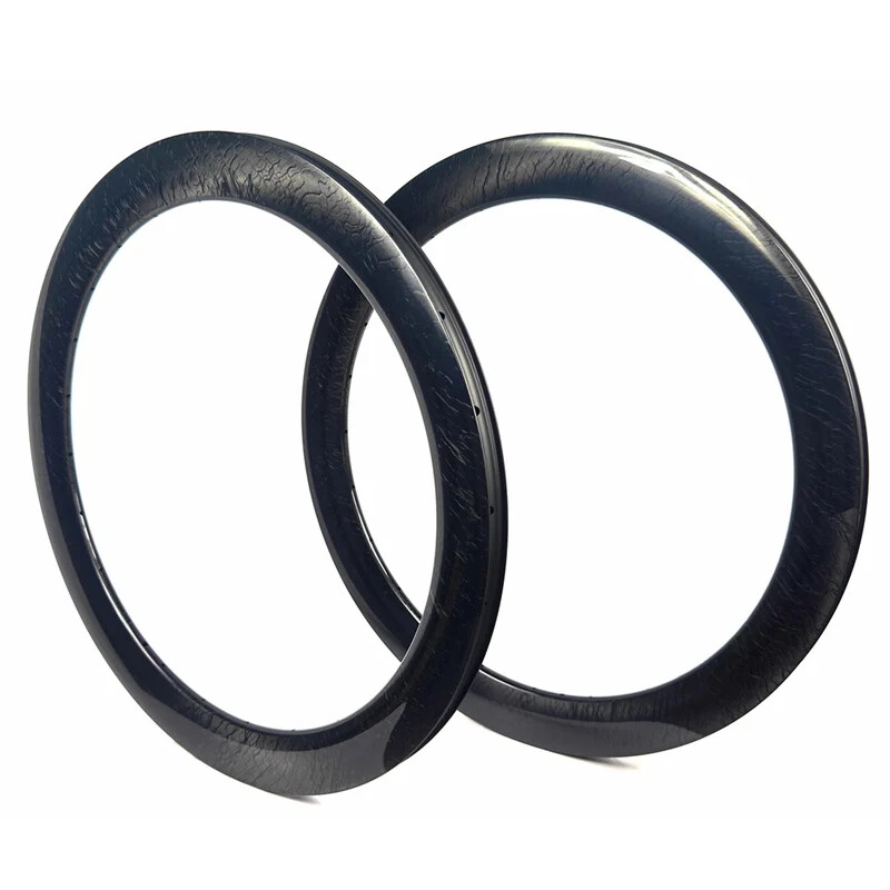 1 Pcs Carbon Road Bike Rim 700C Bicycle Rim Marble Shiny Disc Brake Tubeless