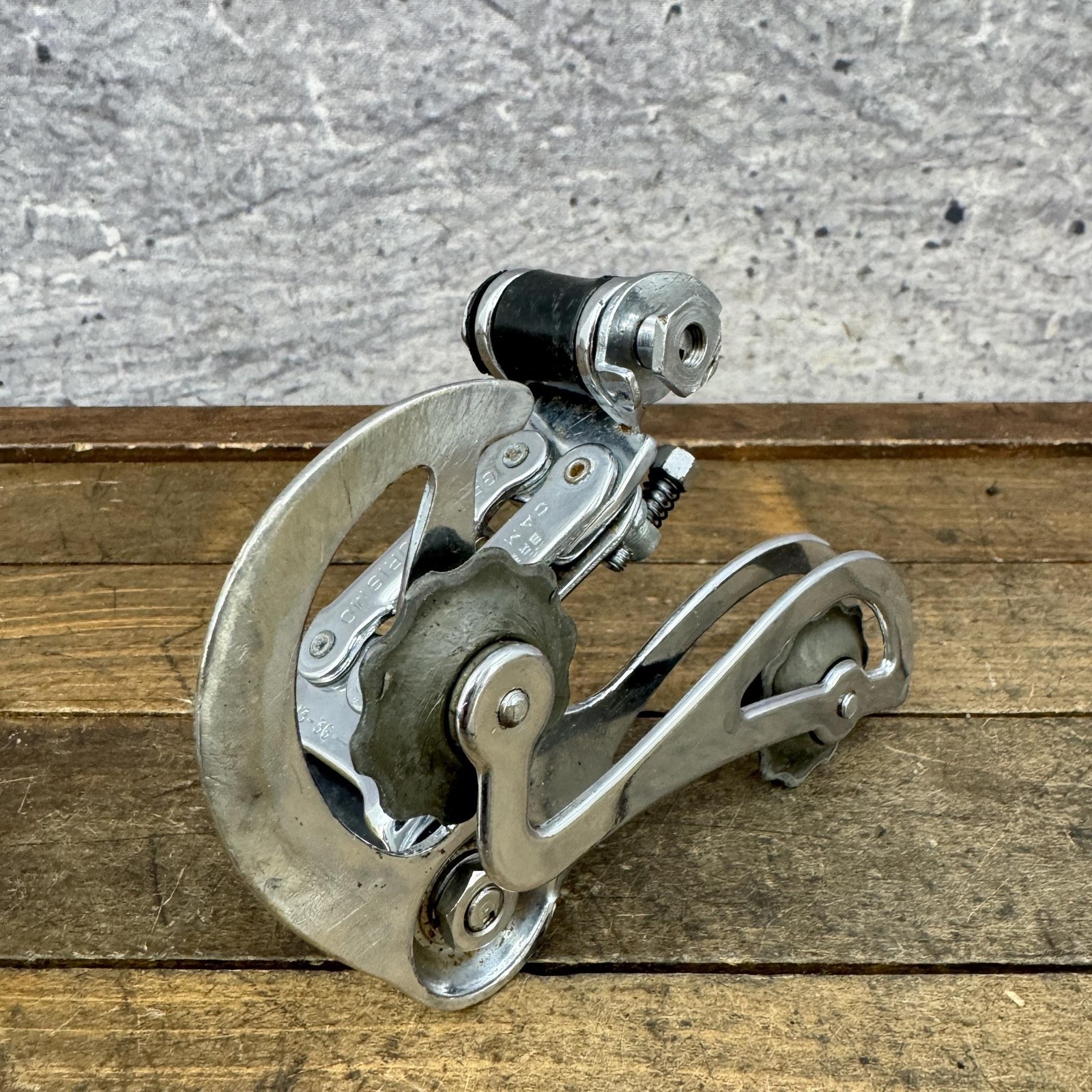 Vintage Campagnolo Gran Turismo Rear Derailleur Long Cage Silver Italy 390g