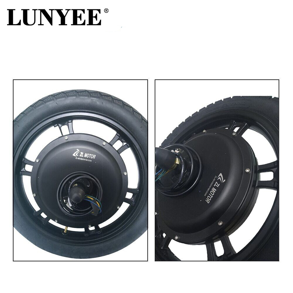16 inch 48V 60V Motorcycle Hub Motor Conversion Kit For Electric Bike 1000W Set