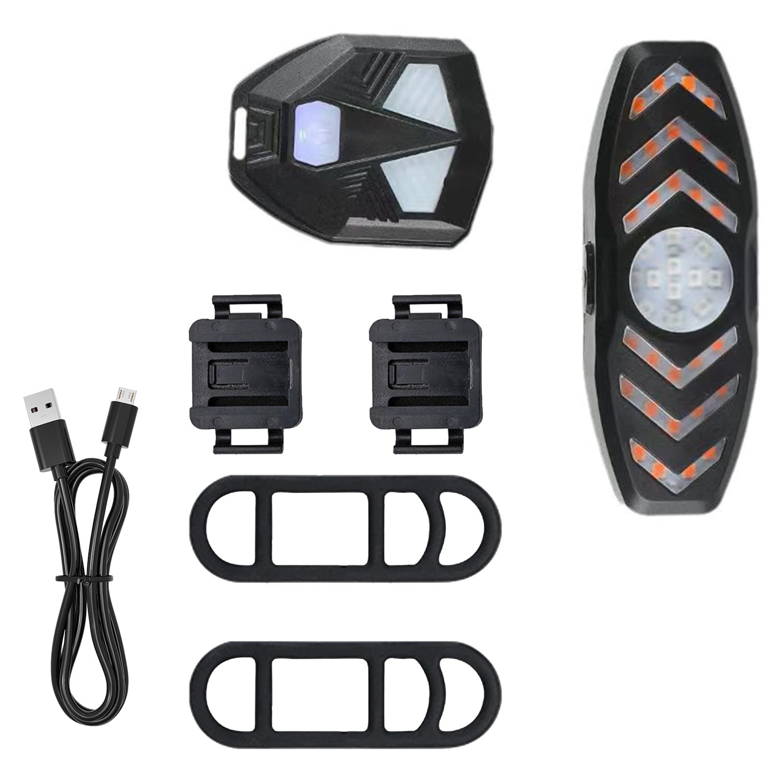 Waterproof Cycling Rear Light with Wireless Turn Signals ABS 9.5×3.5cm