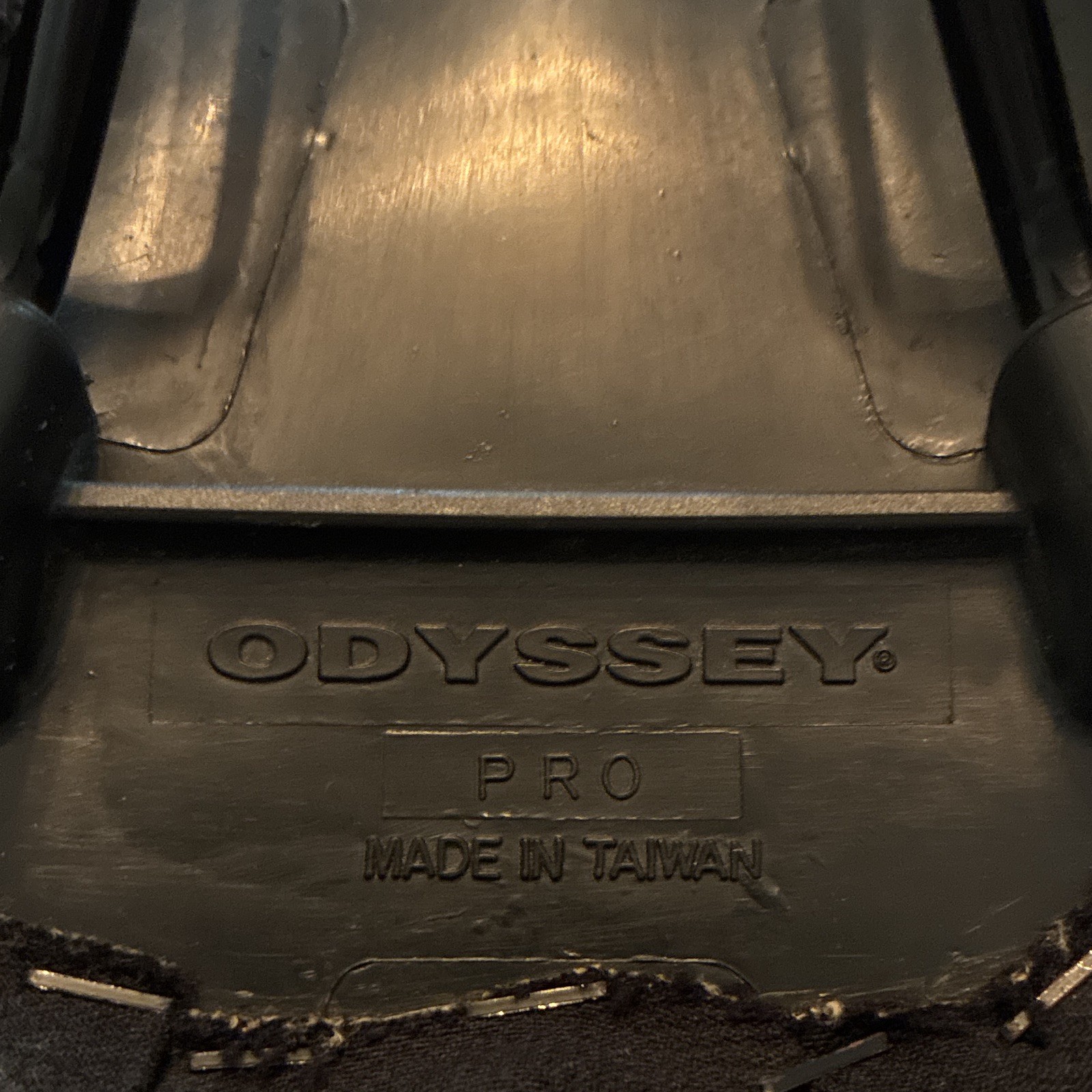 Odyssey Odyssey Pro BMX Saddle/Seat Black Red Logo Synthetic/Steel/Plastic