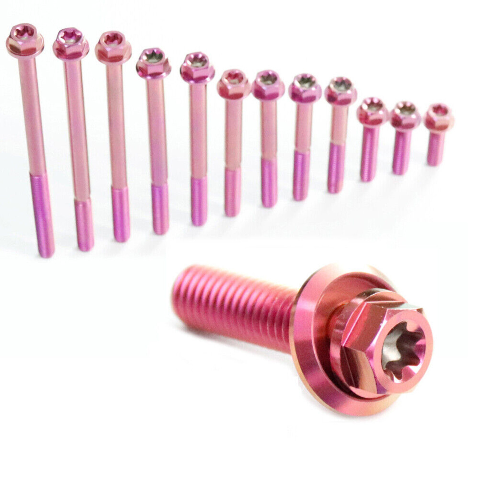 Titanium Hex Washer Screws M6X10-120mm Fastener Bolt Titanium/Gold/Burnt blue