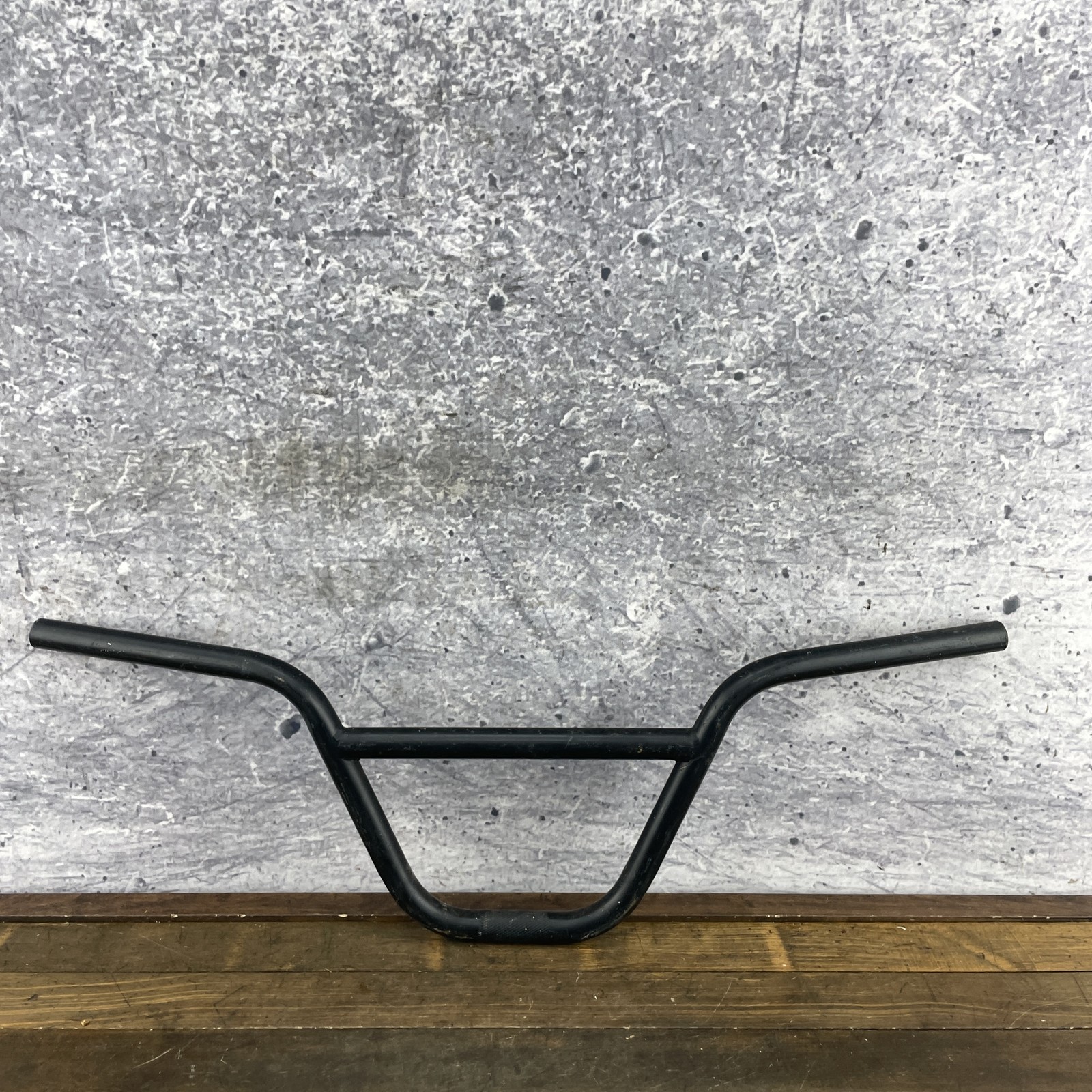BMX Bike Handlebars Black Steel Tall Rise 9in 28 Inch Wide Retro Freestyle 920g
