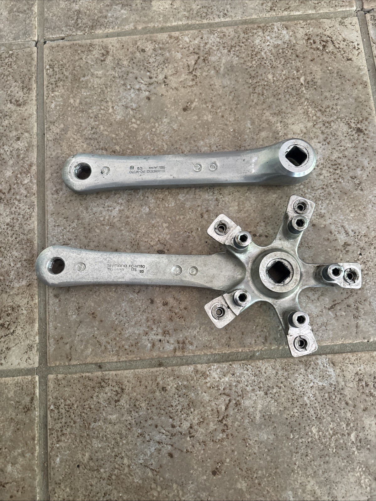 Shimano Deore FC—MT60 175mm Crank Arms 110bcd Triple Vintage Square Taper