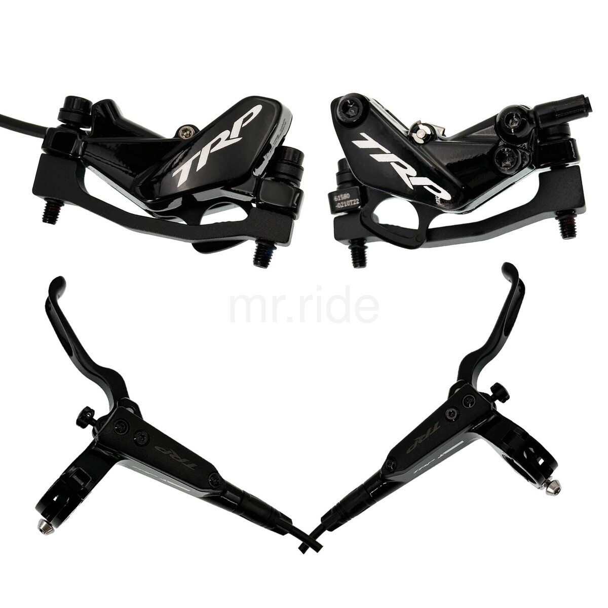 TRP TRAIL EVO MTB Hydraulic Disc Brake Set Front+Rear w/2.3mm thick 180mm Rotor