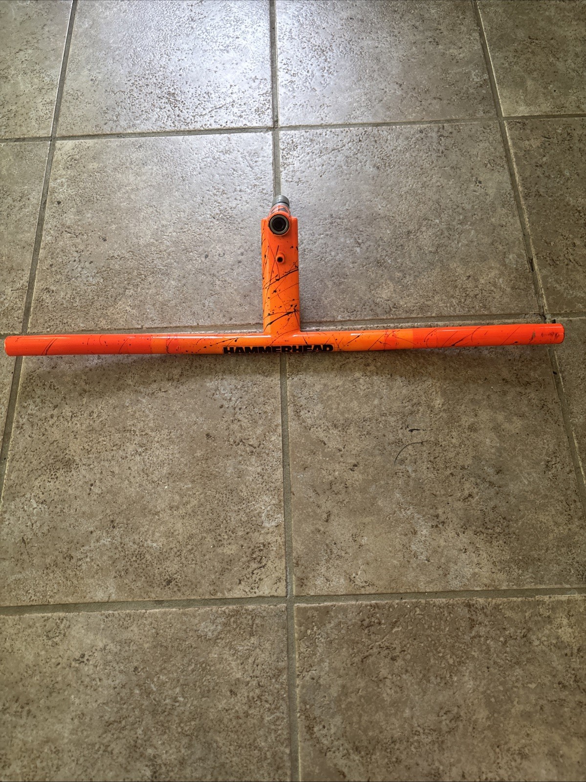 Grove Innovations Orange Splatter One Piece Bar Quill Stem 24” 22.2 High Rise