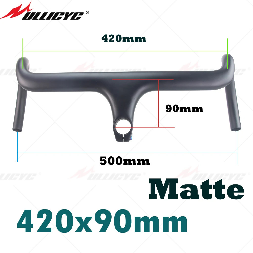 Carbon Bike Internal Wiring Integrated Drop Bar for 28.6mm Fork Tube with Spacer