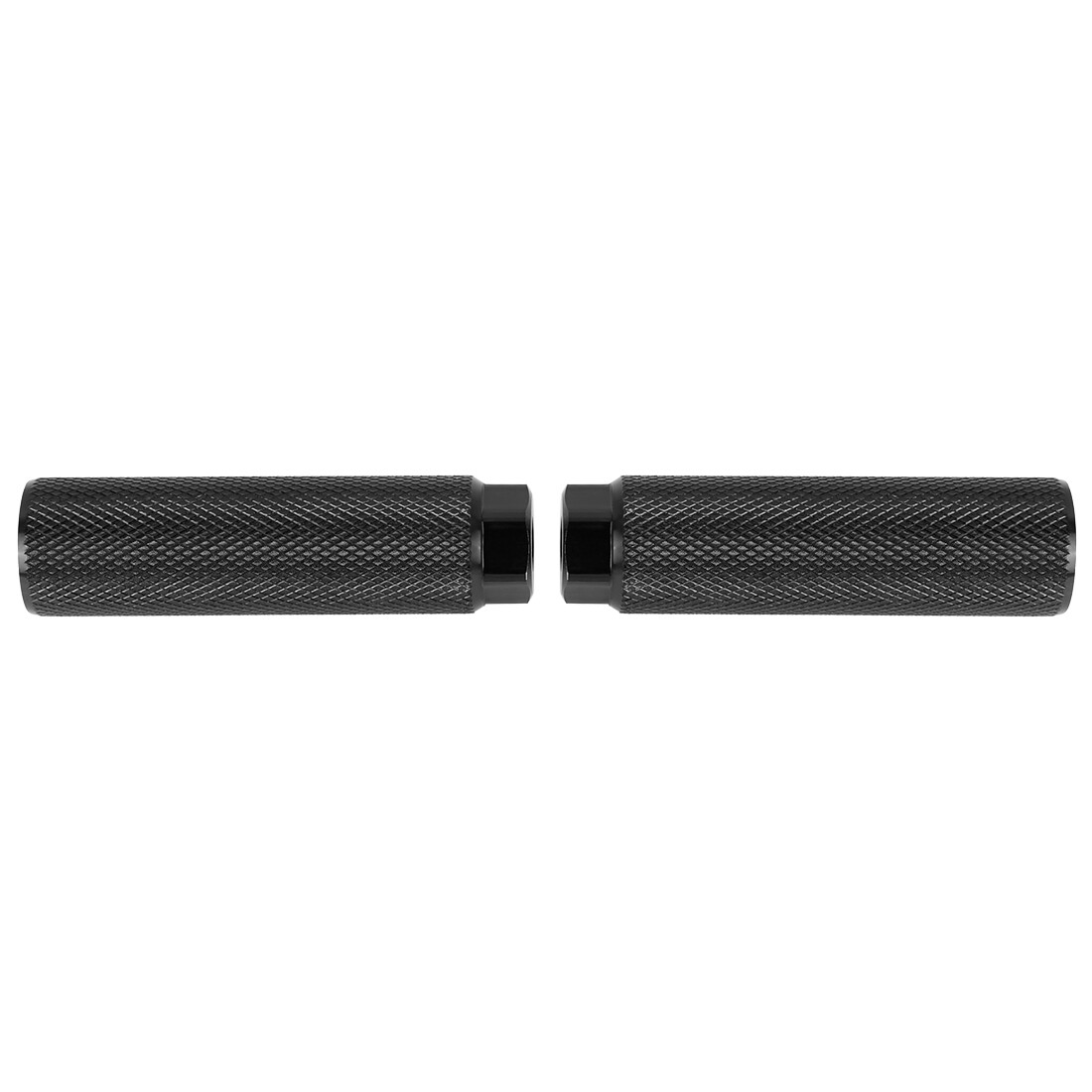 2 Pcs Aluminum Alloy Cylinder for BMX Bicycle Axle Rear Foot Pegs Footrest Black
