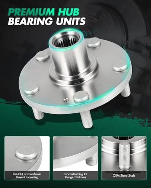 2pcs Front Wheel Hub 51750-1P000 fit for Hyundai Elantra 2011-2012, for