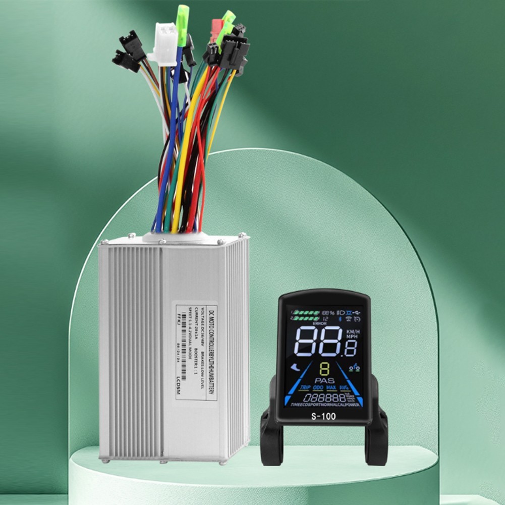 Electric Bike Controller Kit for 36V 48V Motors with Display and Throttle