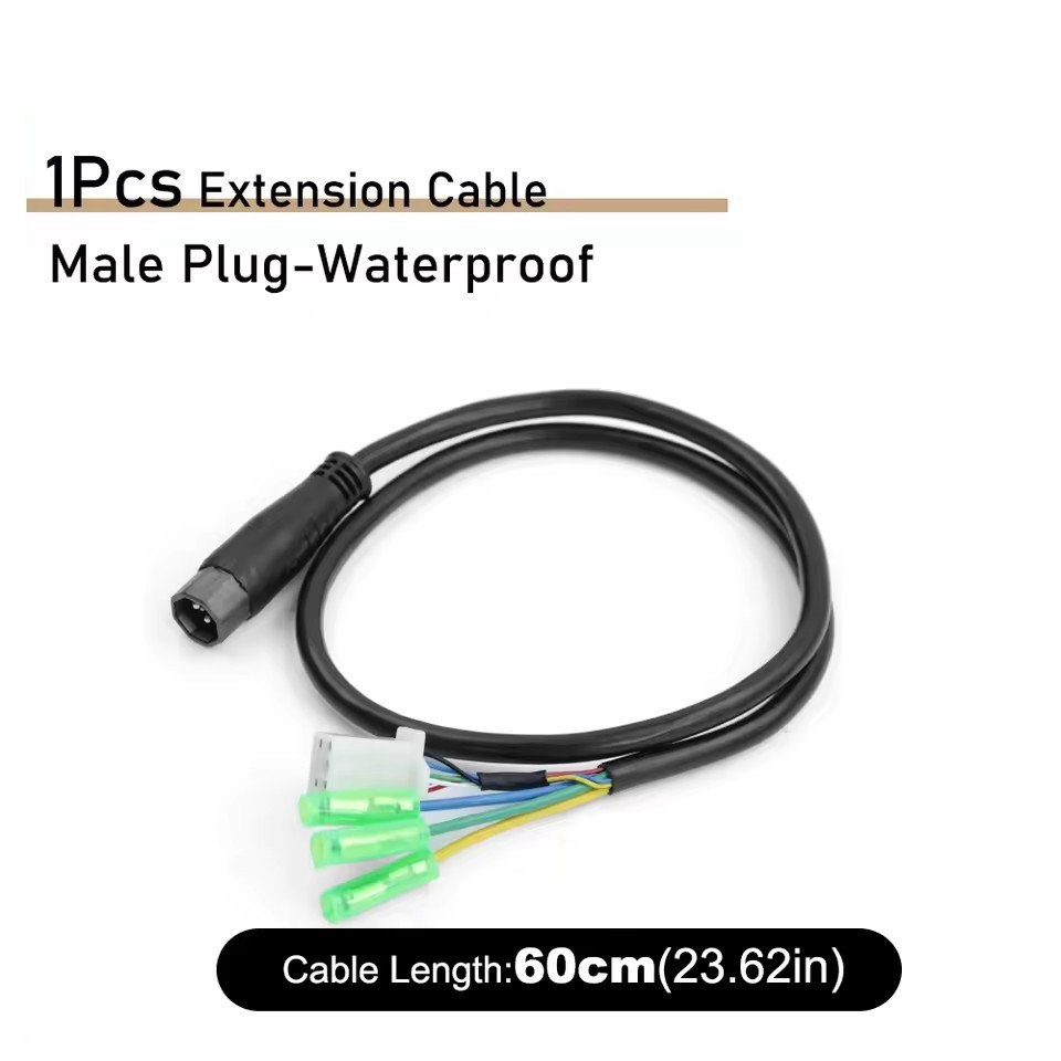 E-bike 12V-72V 1000W Hub Motor 9Pin Waterproof Extension Cable Conversion Line