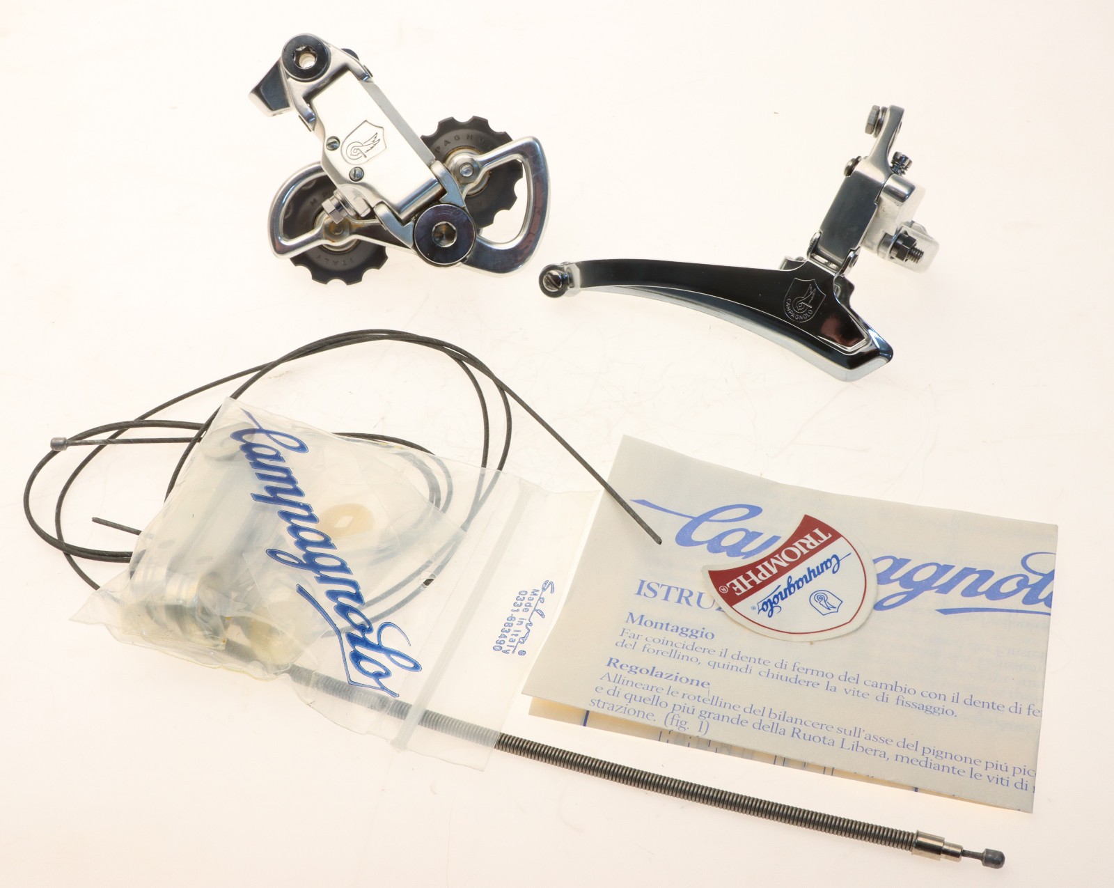 Campagnolo Triomphe Gruppo Kit Front & Rear Derailleur Shifters NOS NEW NIB