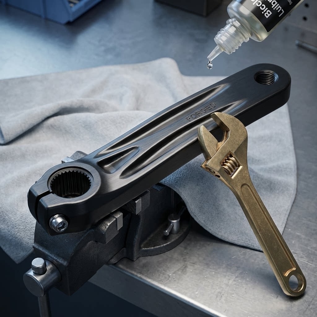 Direct Replacement Left Crank Arm for Hollowtech II Cranksets Black Silver