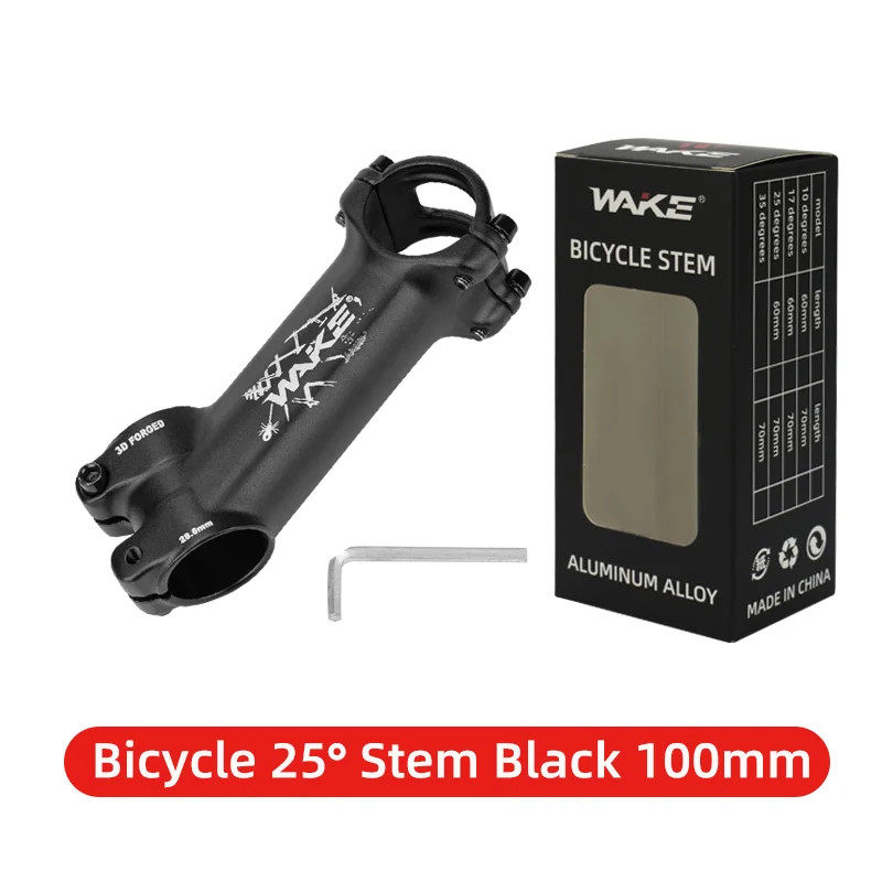 WAKE Bike Stem 31.8mm 25° 35° Ultralight MTB Road Bicycle Stem 60-110mm