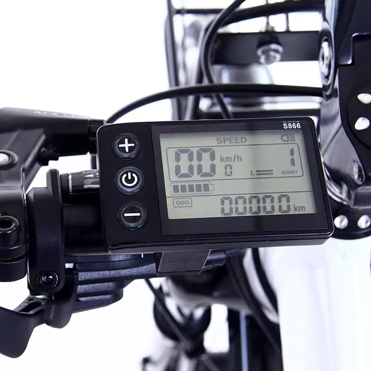Electric Bikes LCD Display, S866 Electric Bicycle LCD Display Meter, 24V 36V 48V