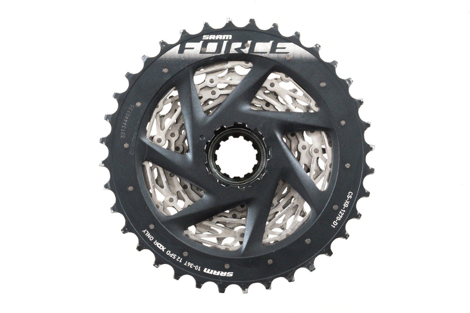 USED SRAM Force eTap AXS CS-XG1270-D1 XDR Cassette 12 Speed 10-36T