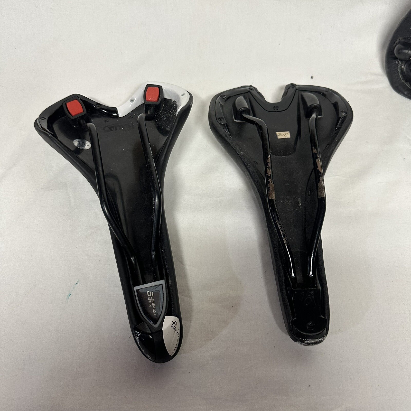 Lot Of 3 Bike Saddles Bontrager Affinity / Selle Italia Turbomatic / Flite