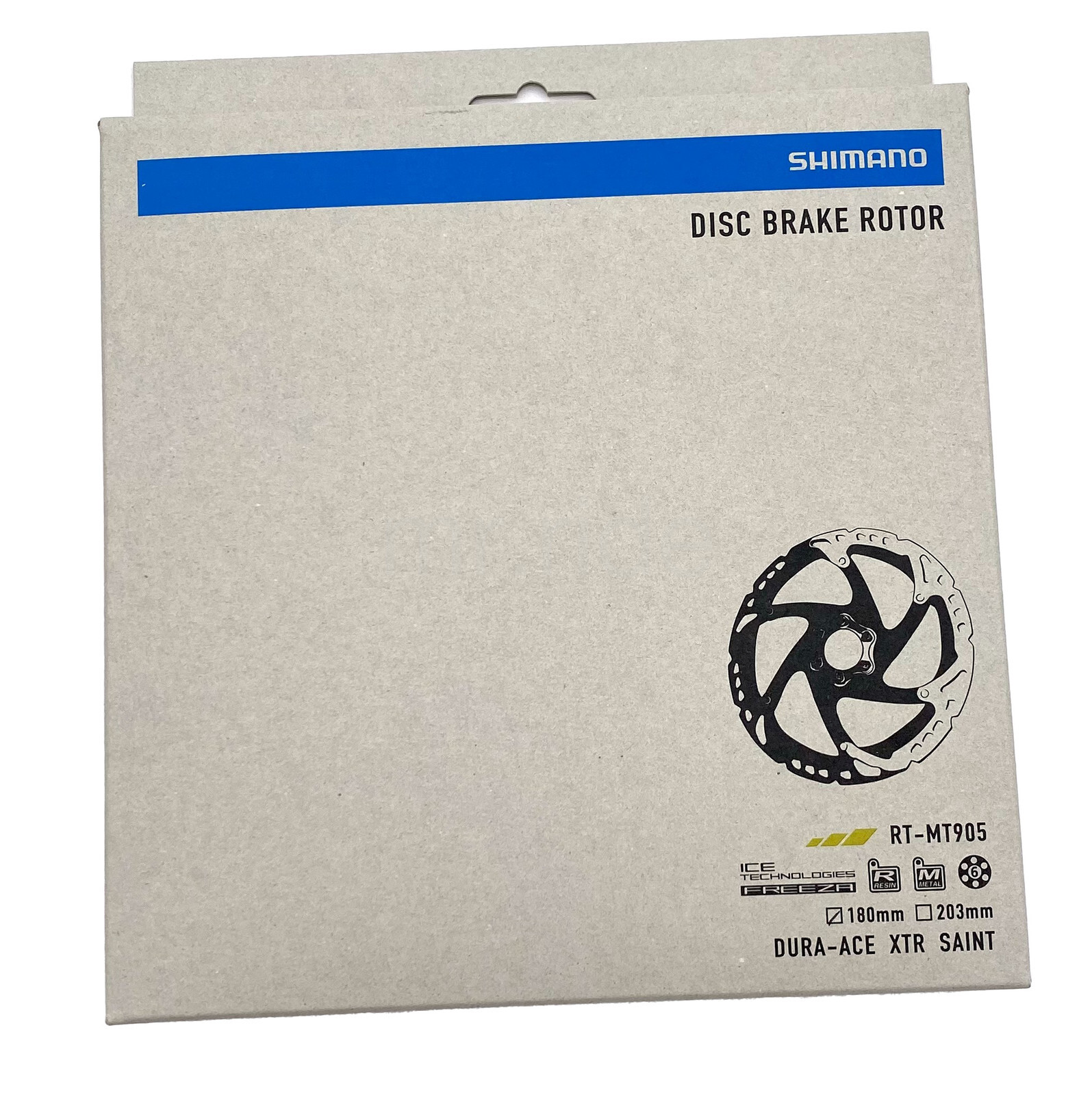 NEW Shimano RT-MT905 6-Bolt Bike Disc Brake Rotor 180mm, ICE TECH FREEZA