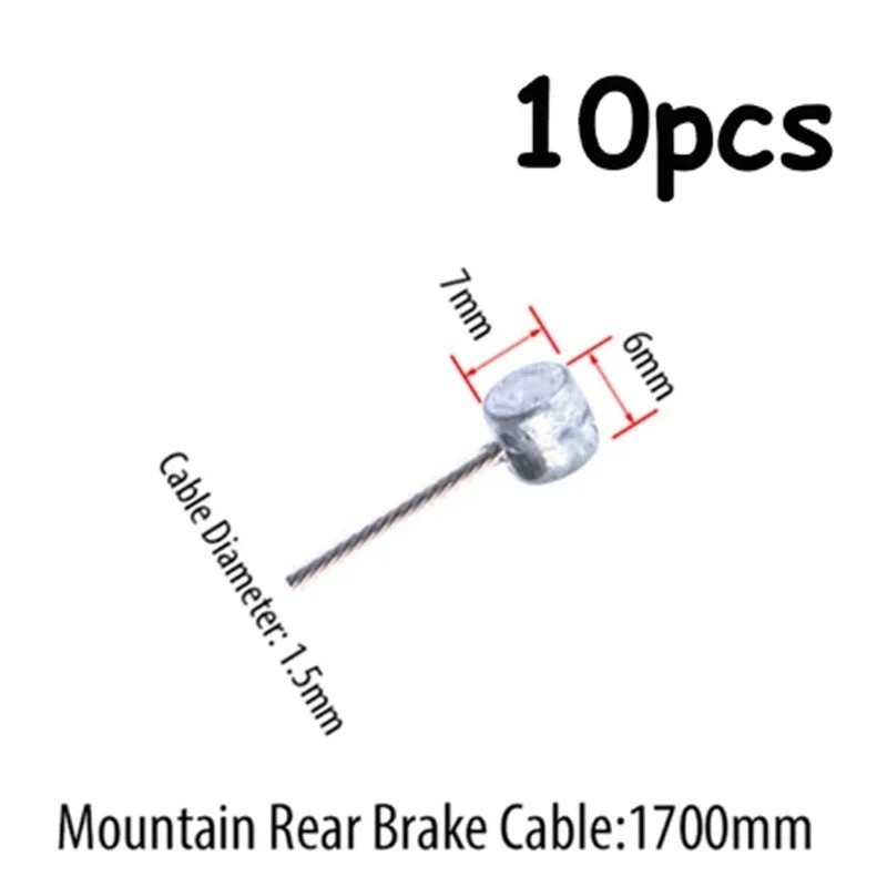 10pcs Road Bike MTB Gear Bicycle Brake Line Shifter Cable Core Inner Wire AU
