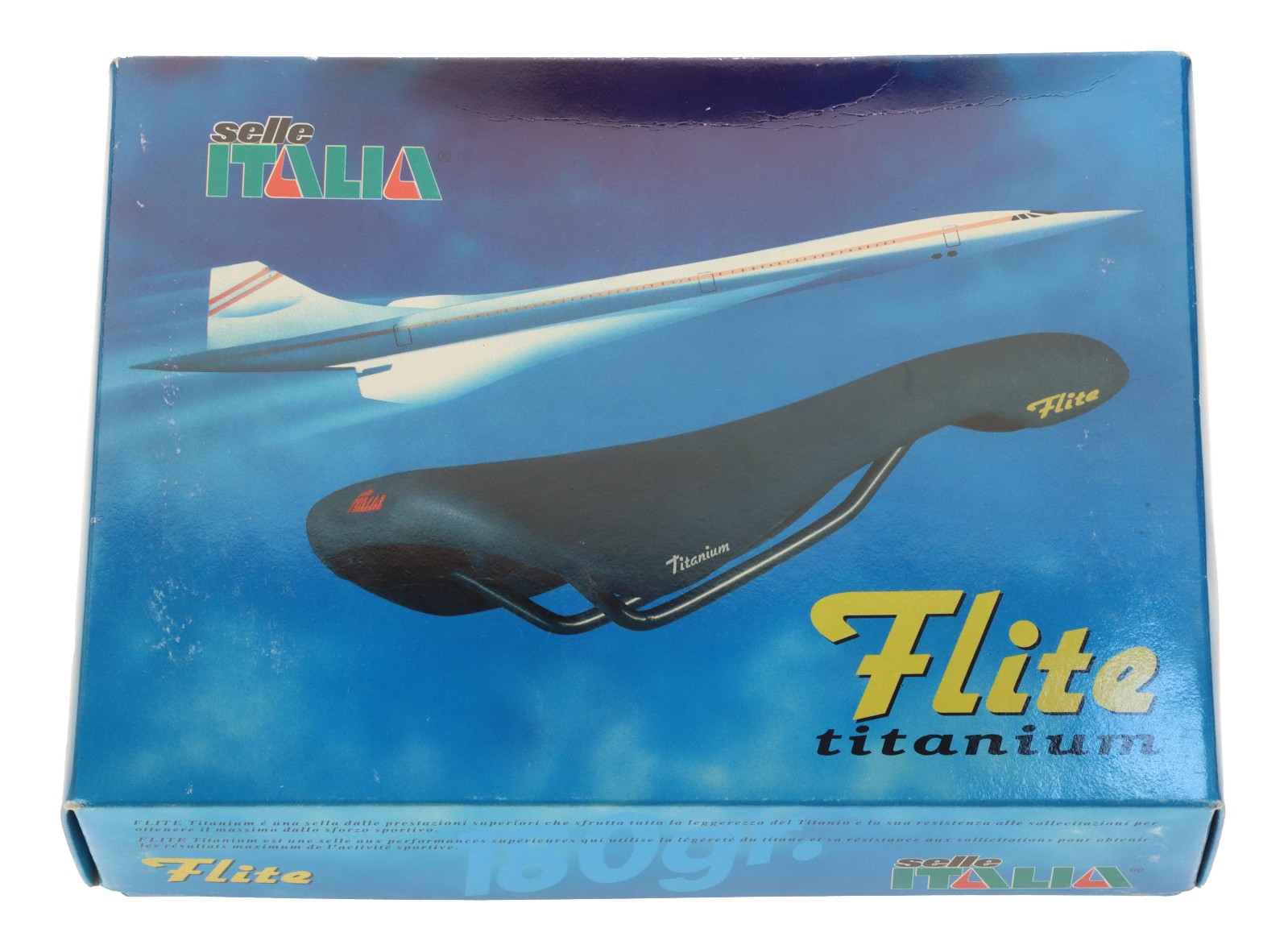 Selle Italia Flite Saddle Carbon Fiber Rails Black Leather 1995 NIB NOS NEW