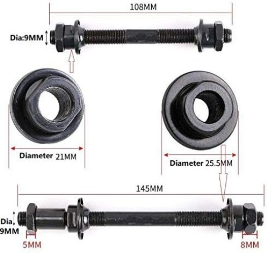 Iron Quick Release Axle Set for Mountain and Road Bikes – Lightweight & Reliable