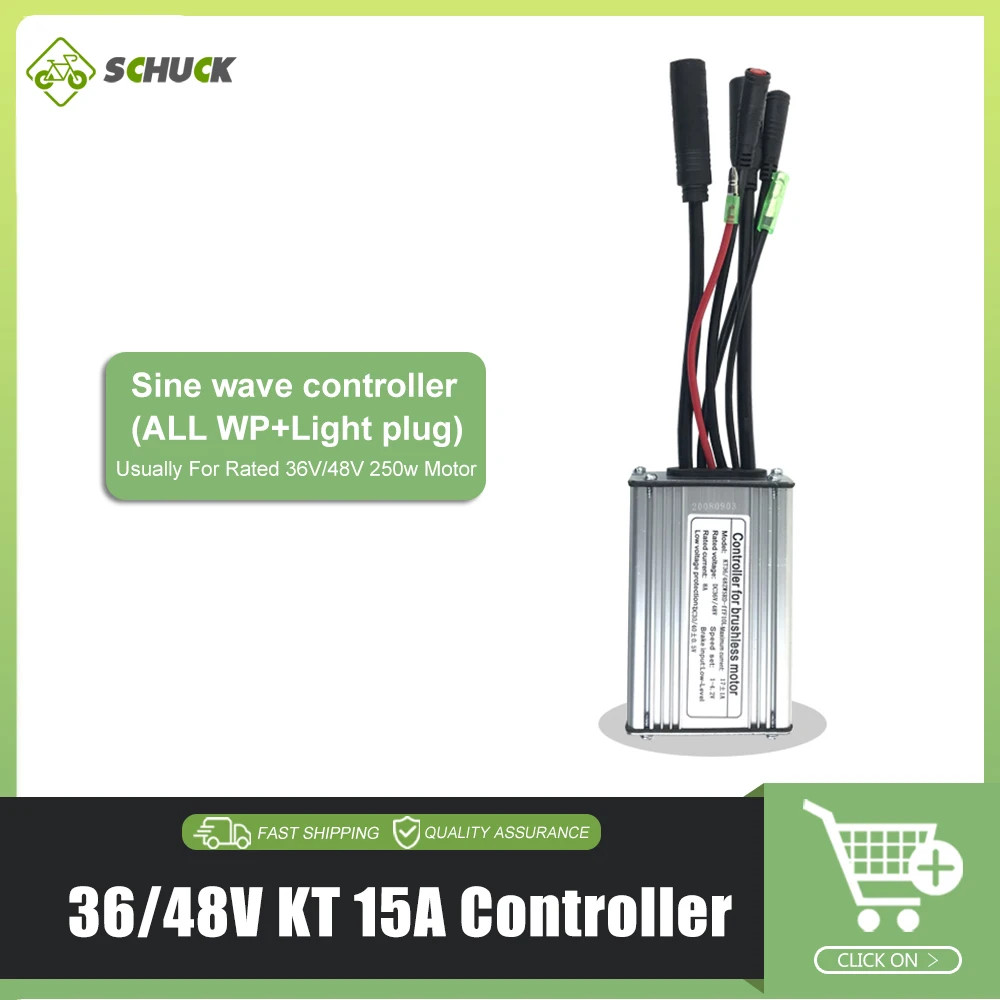 15A 17A 22A 25A 30A 35A 50A E-bike Square Sine Wave KT Controller 36V 48V 72V