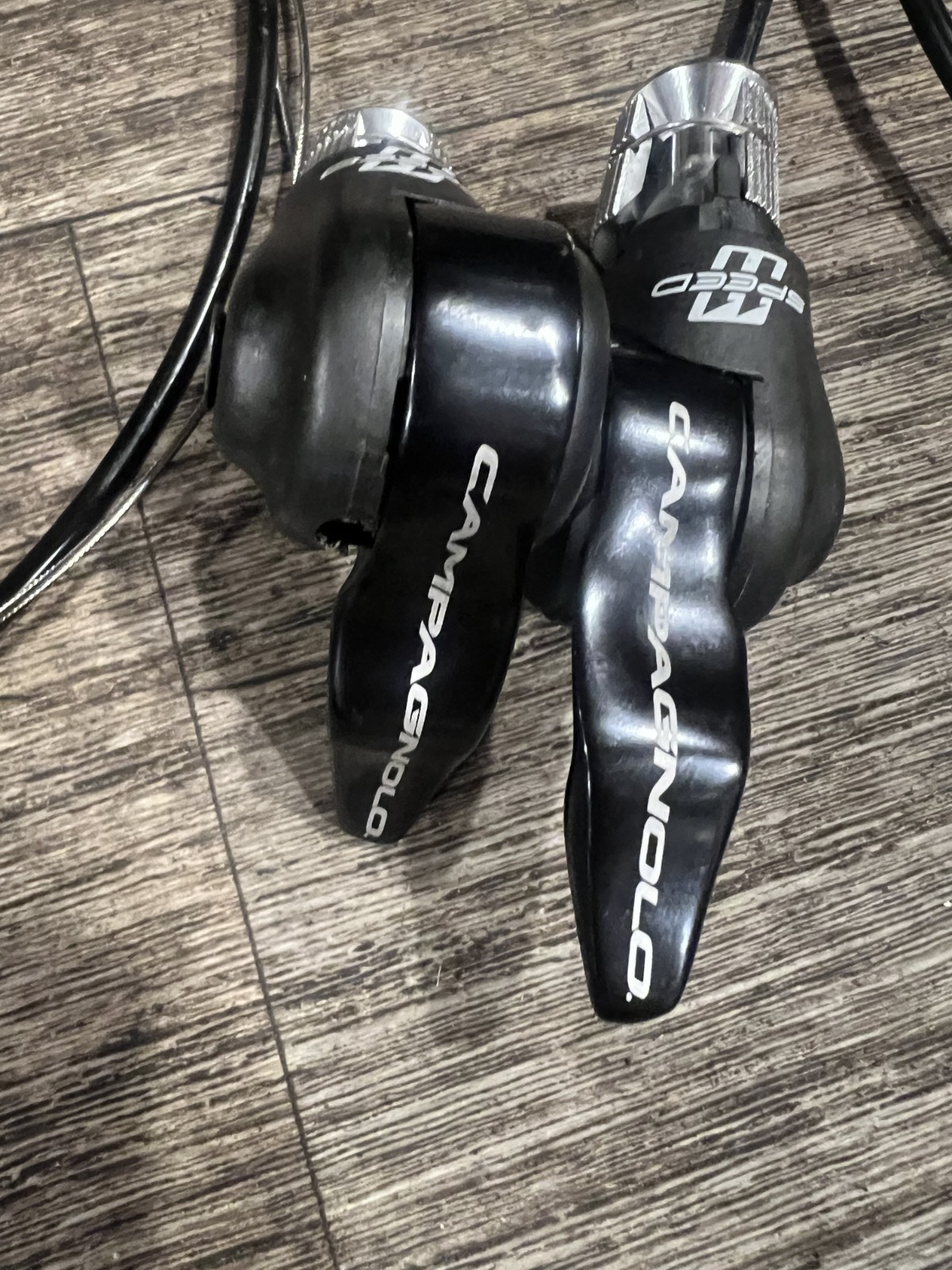 Campagnolo Carbon 11 speed bar end shifters for time trial/triathlon bike