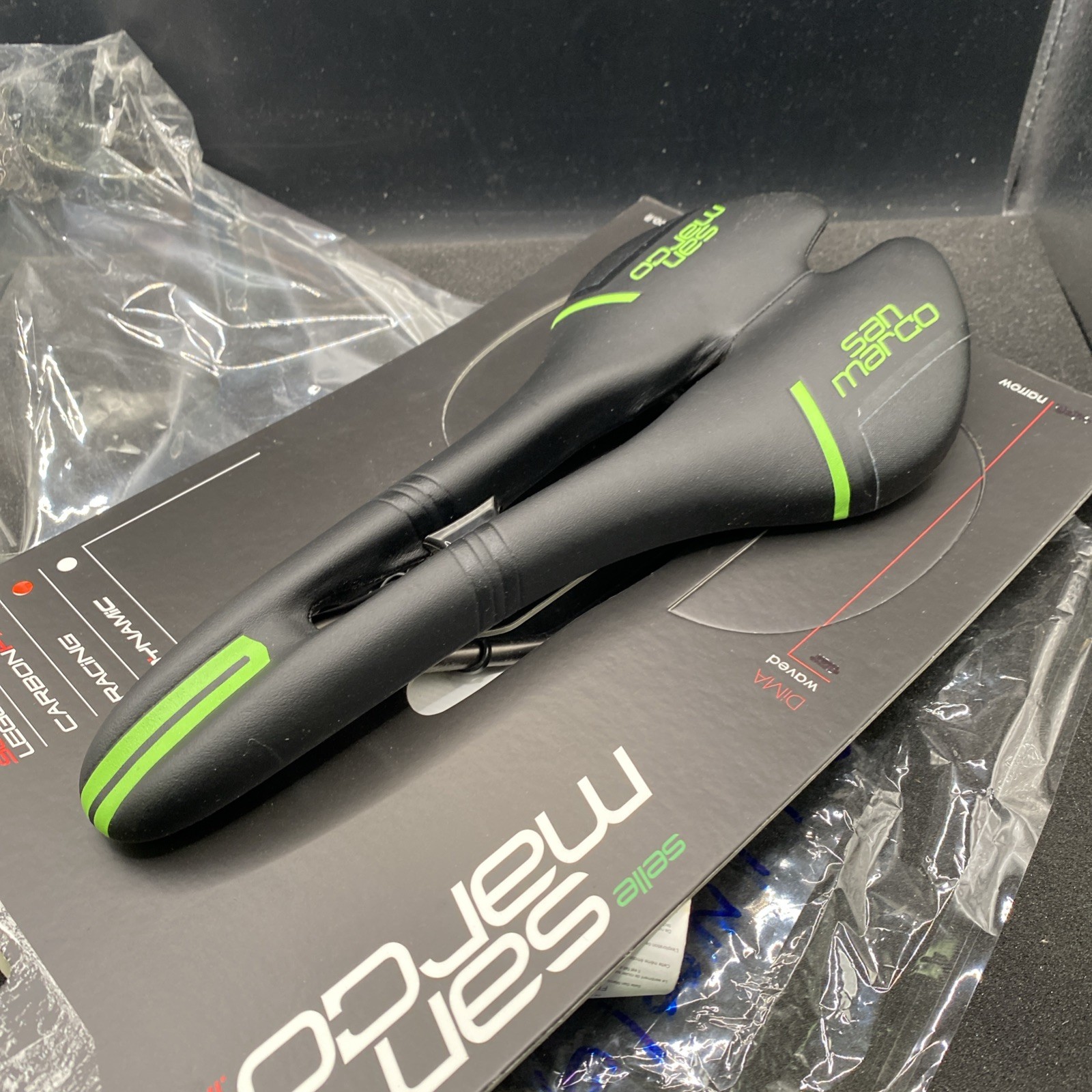 Selle San Marco Aspide 2 Open Cannondale Green Cycling Saddle (s22)