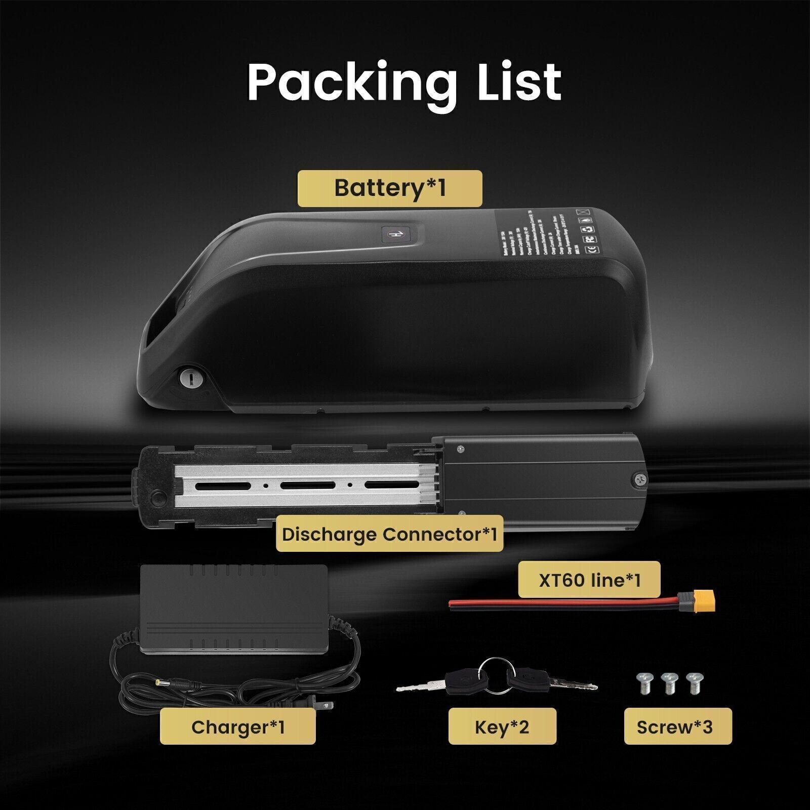 48V 15Ah li-ion Battery 40A+5Pin Base For 200W-1500W ebike Electric Bicycle Bike