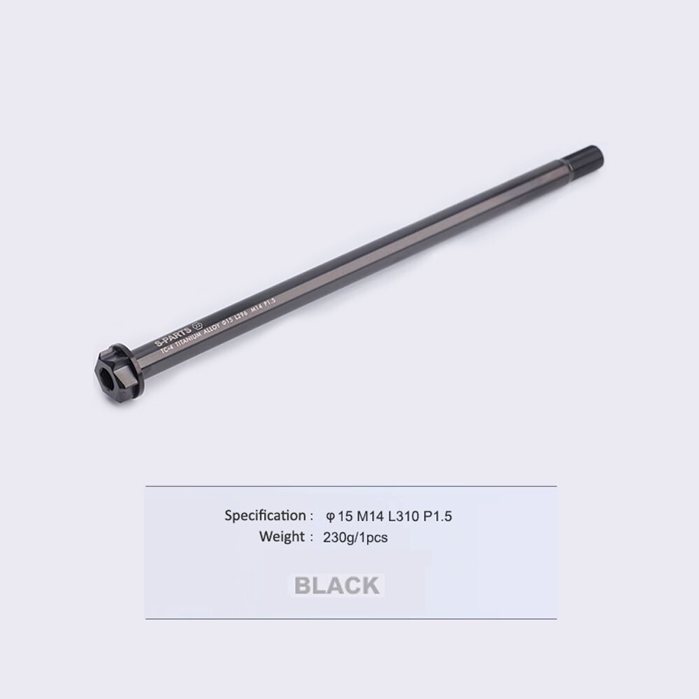 TC4 Titanium Flange Rear Wheel Axle Bolt M14xL180/P1.5 For Motorcycle Electric