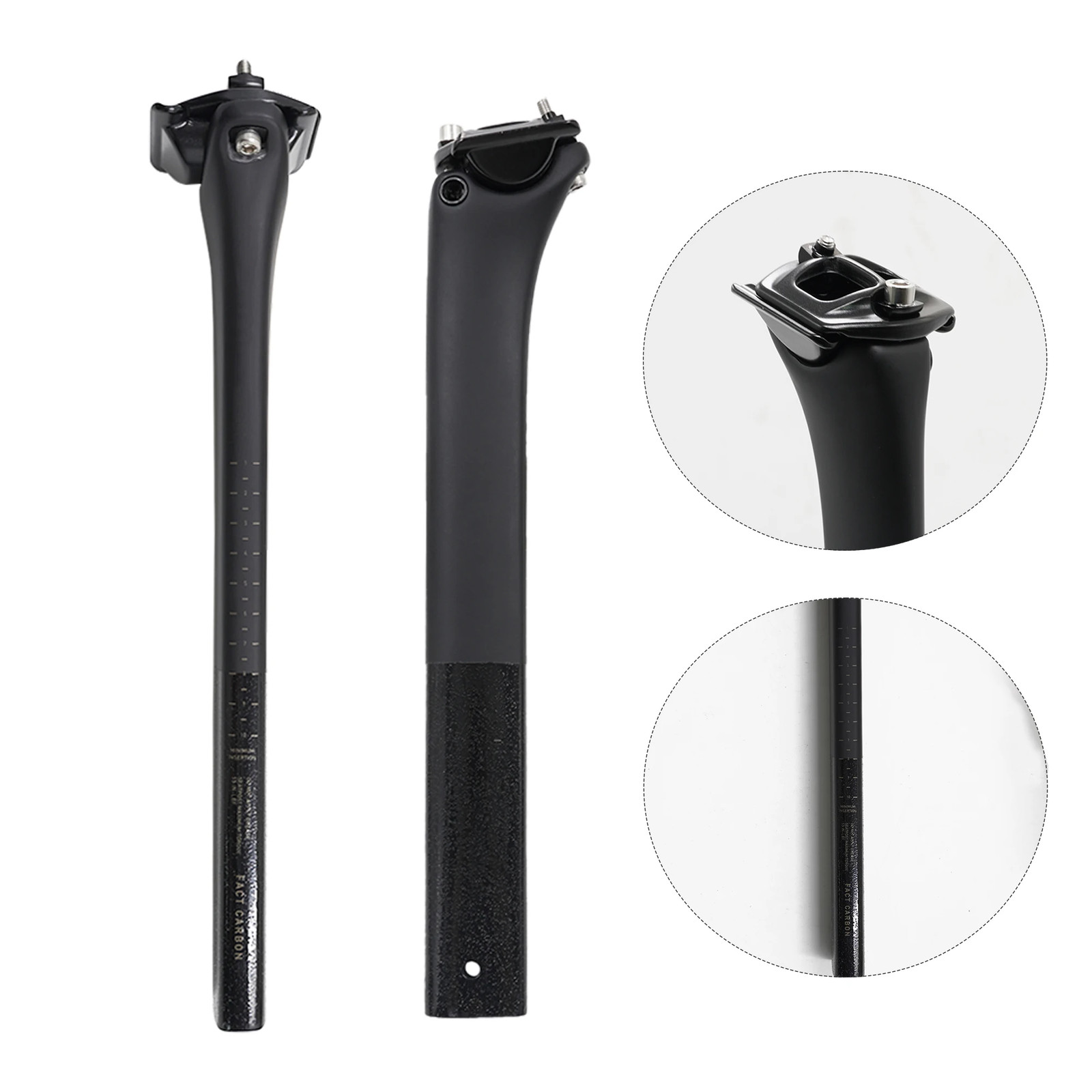 Carbon Fiber Seatpost Ultralight Road Bike Seatpost Matte 300mm/380mm 0mm Offset