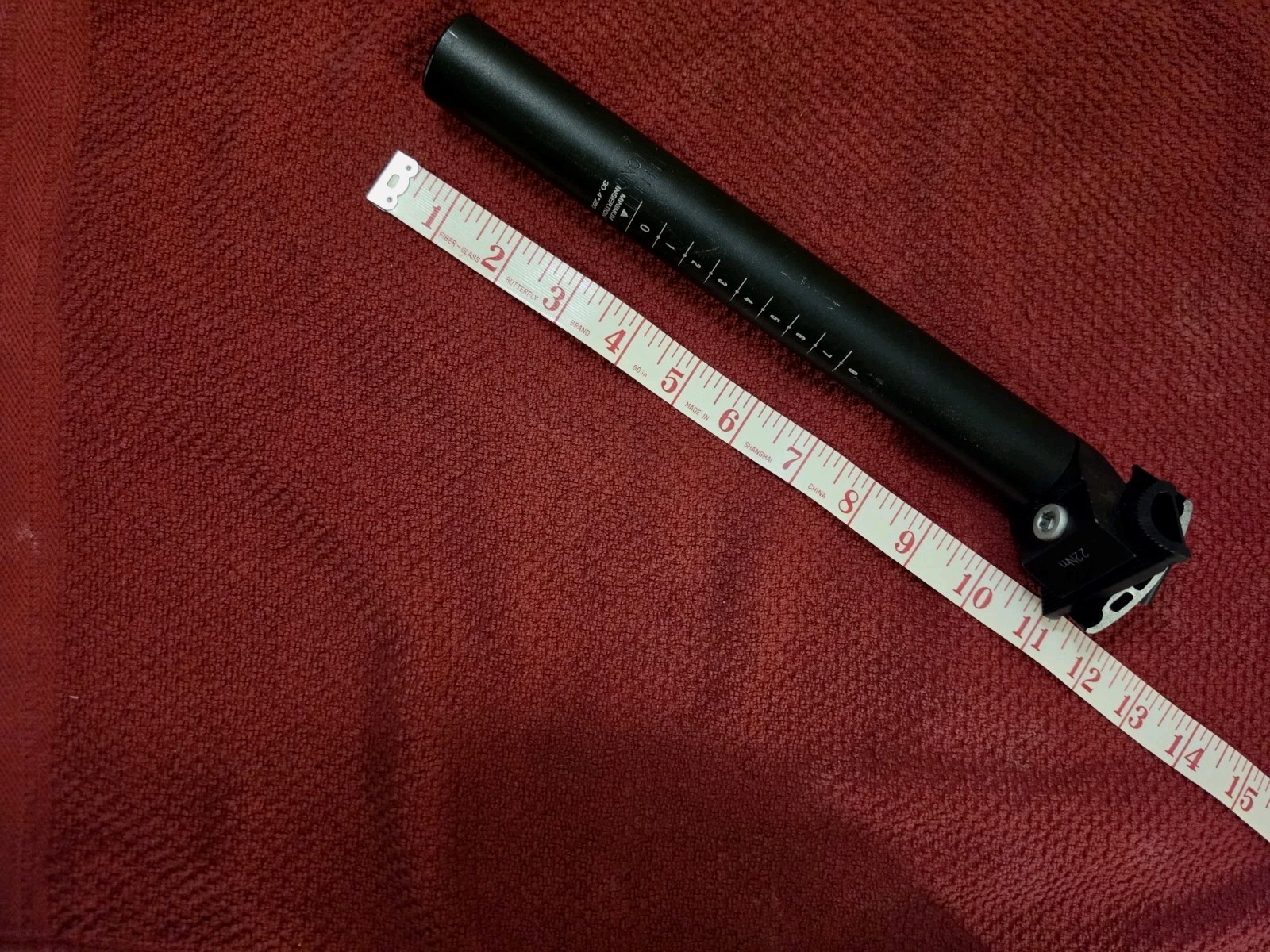 Alloy Bike Seatpost 30.9 mm x 300mm 25mm Offset Black