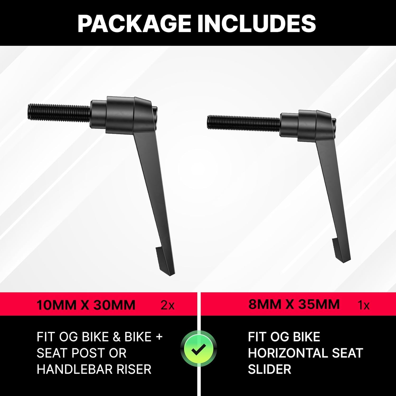 Replacement L Handle 3 Pack Compatible with Peloton Original Bike & Bike+, All M