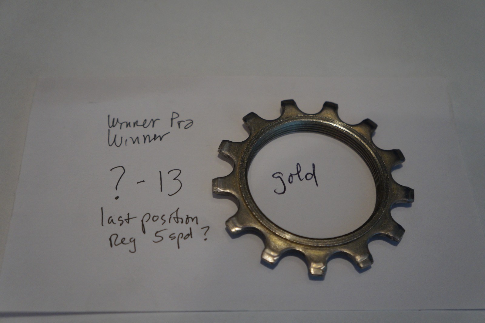 Suntour ?-13 Freewheel Cog For Winner and Winner Pro 5/6/7s-gold